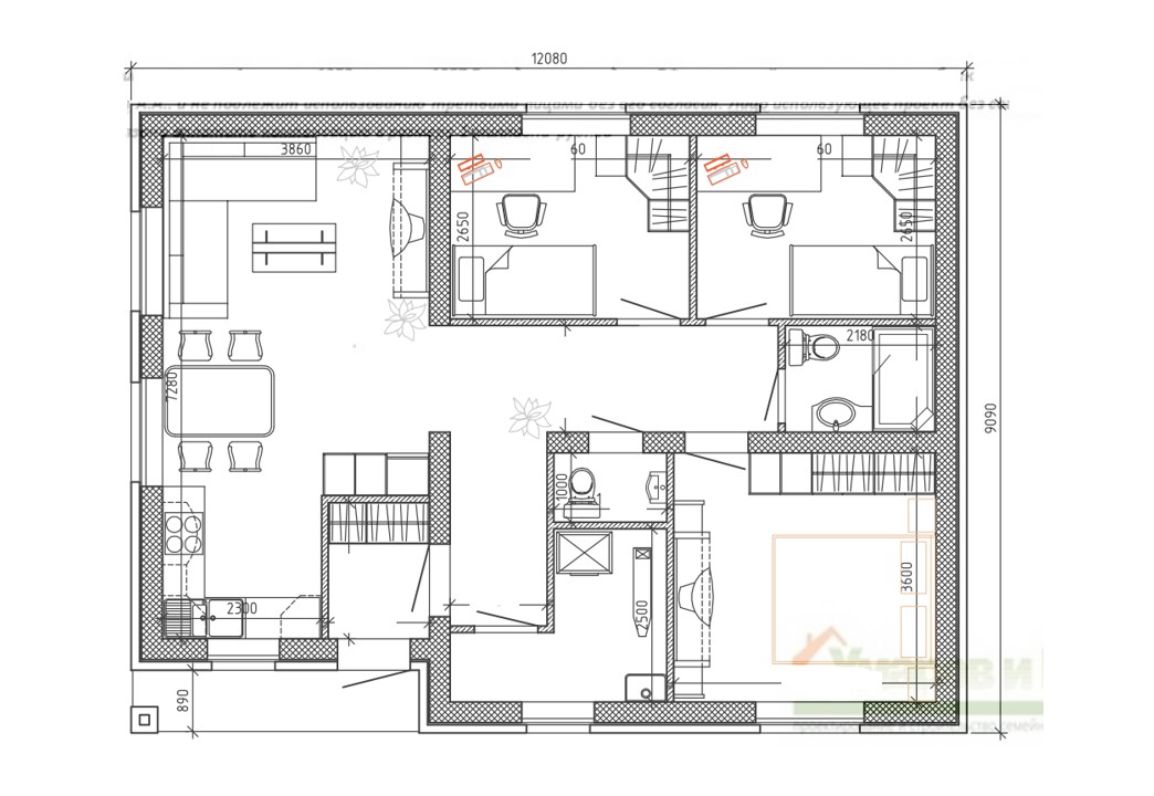 Дом однэтажный ЭДУАРД Дом однэтажный ЭДУАРД